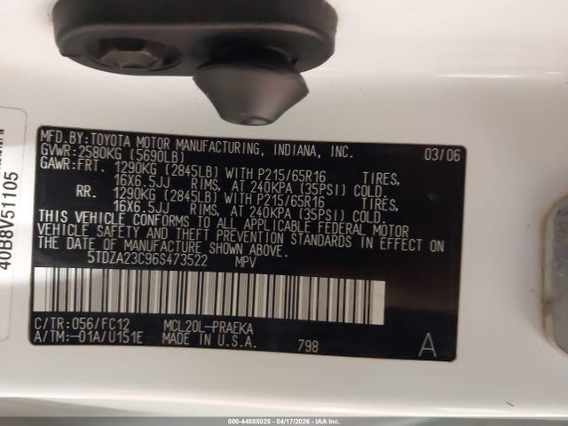 Toyota Sienna Le
