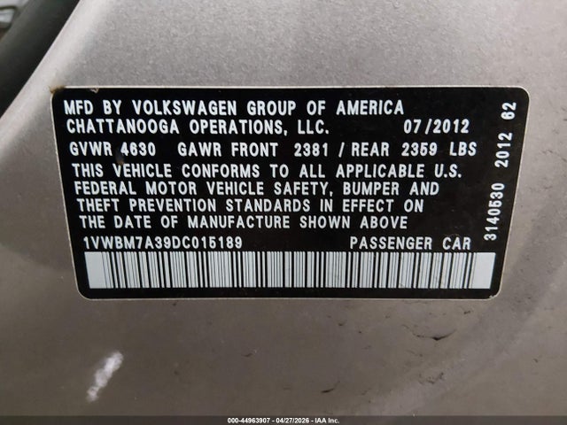 Volkswagen Passat 3.6l V6 Se