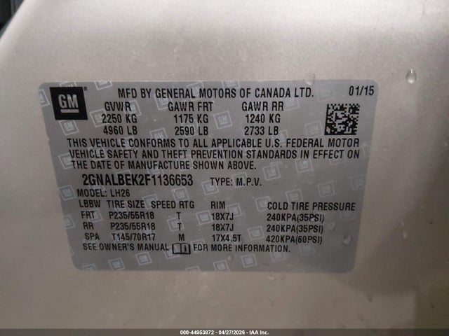 Chevrolet Equinox 1lt