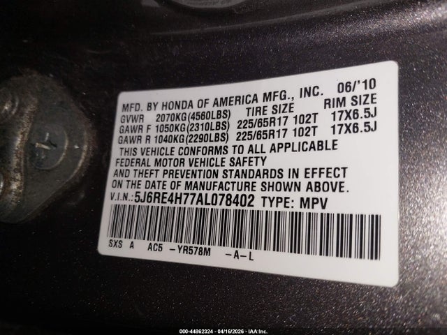 Honda CR-V Ex-l