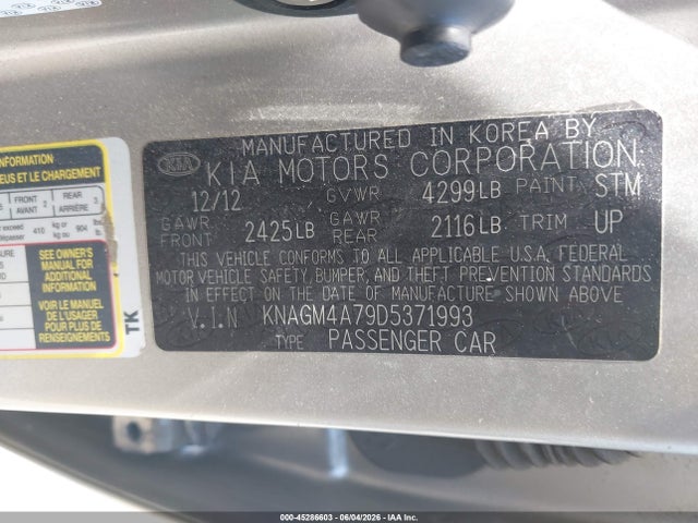 Kia Optima Lx
