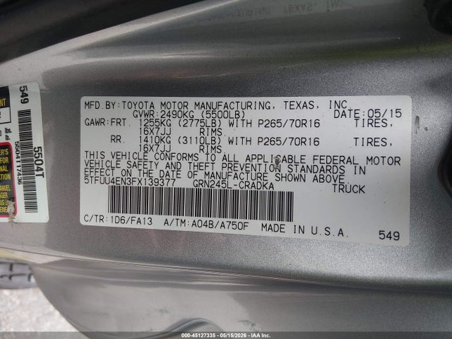 Toyota Tacoma Base V6