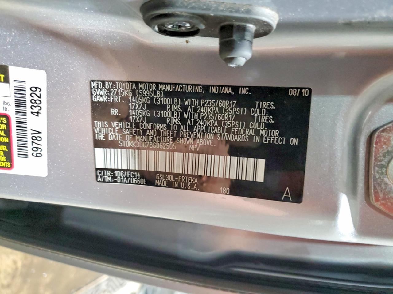 Toyota Sienna Le