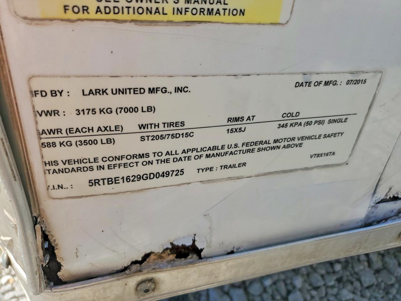 Lark United Vt8x16t
