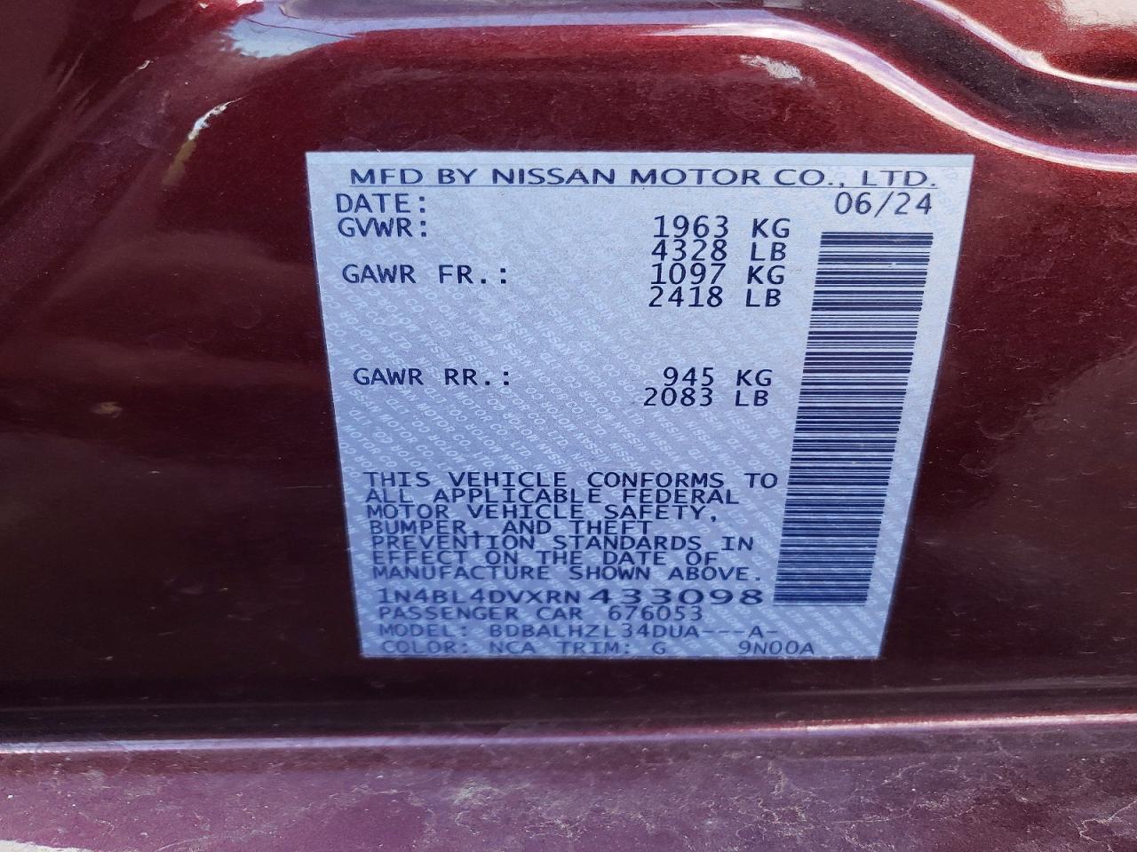 Nissan Altima Sv