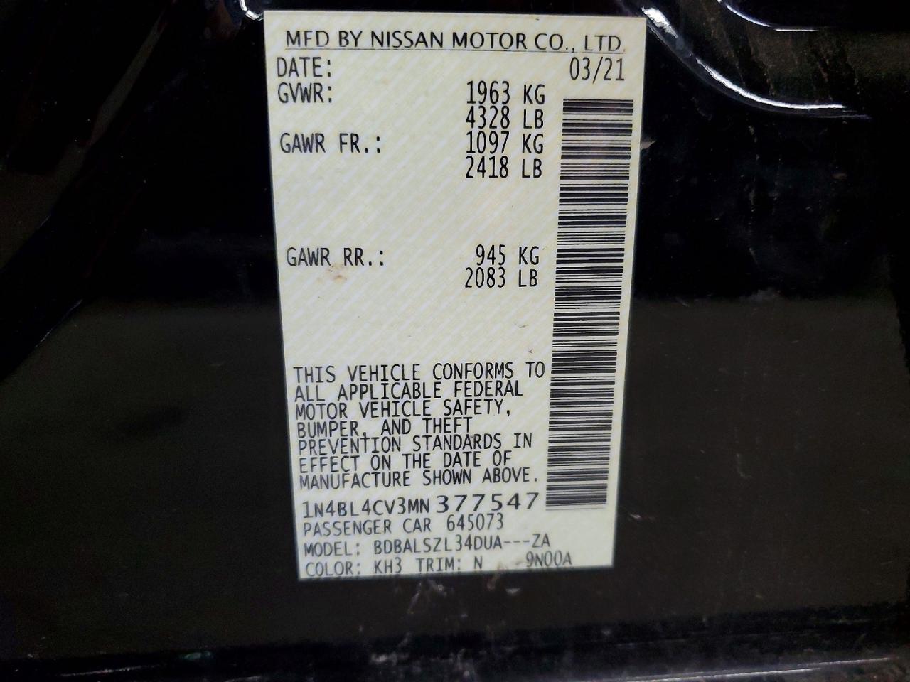 Nissan Altima Sr