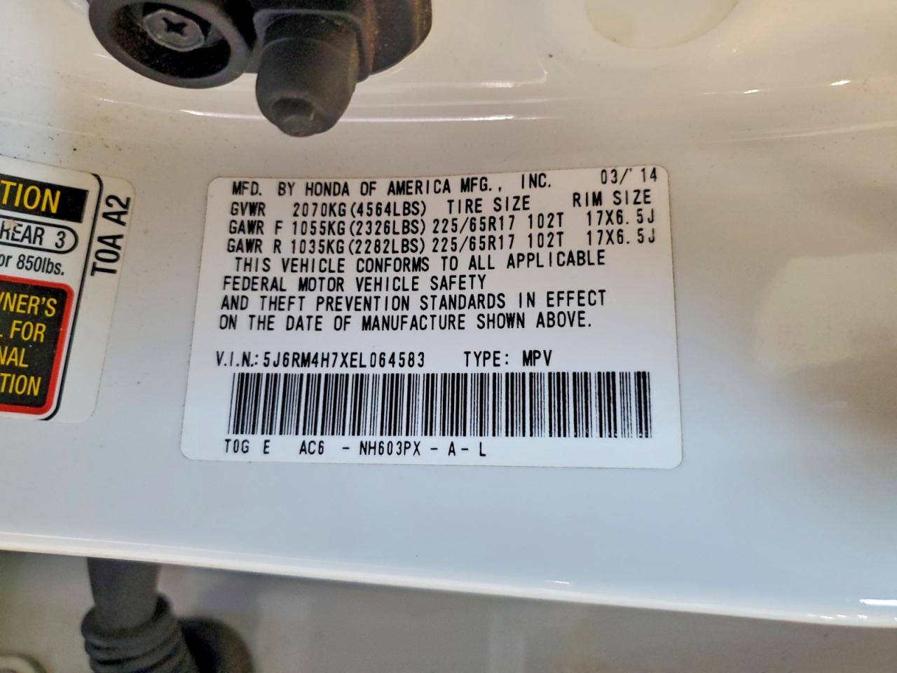Honda Crv Exl