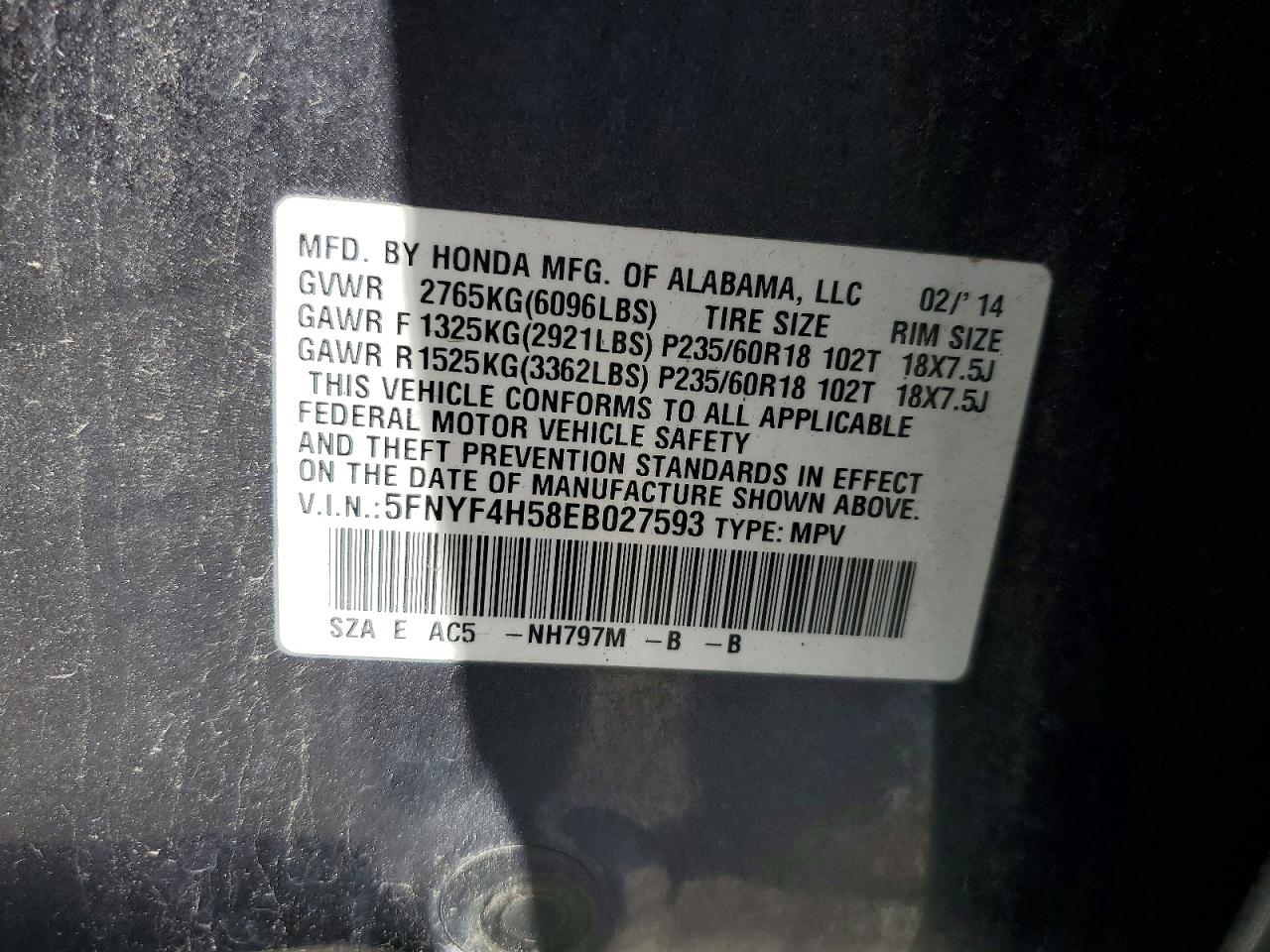 Honda Pilot Exl