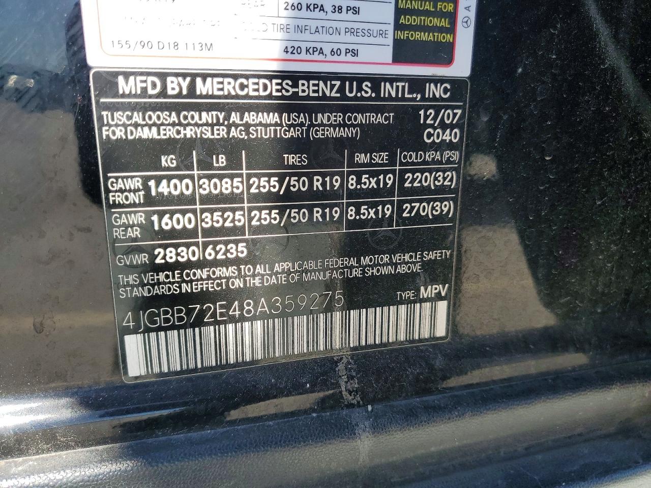 Mercedes-Benz M-Class 550