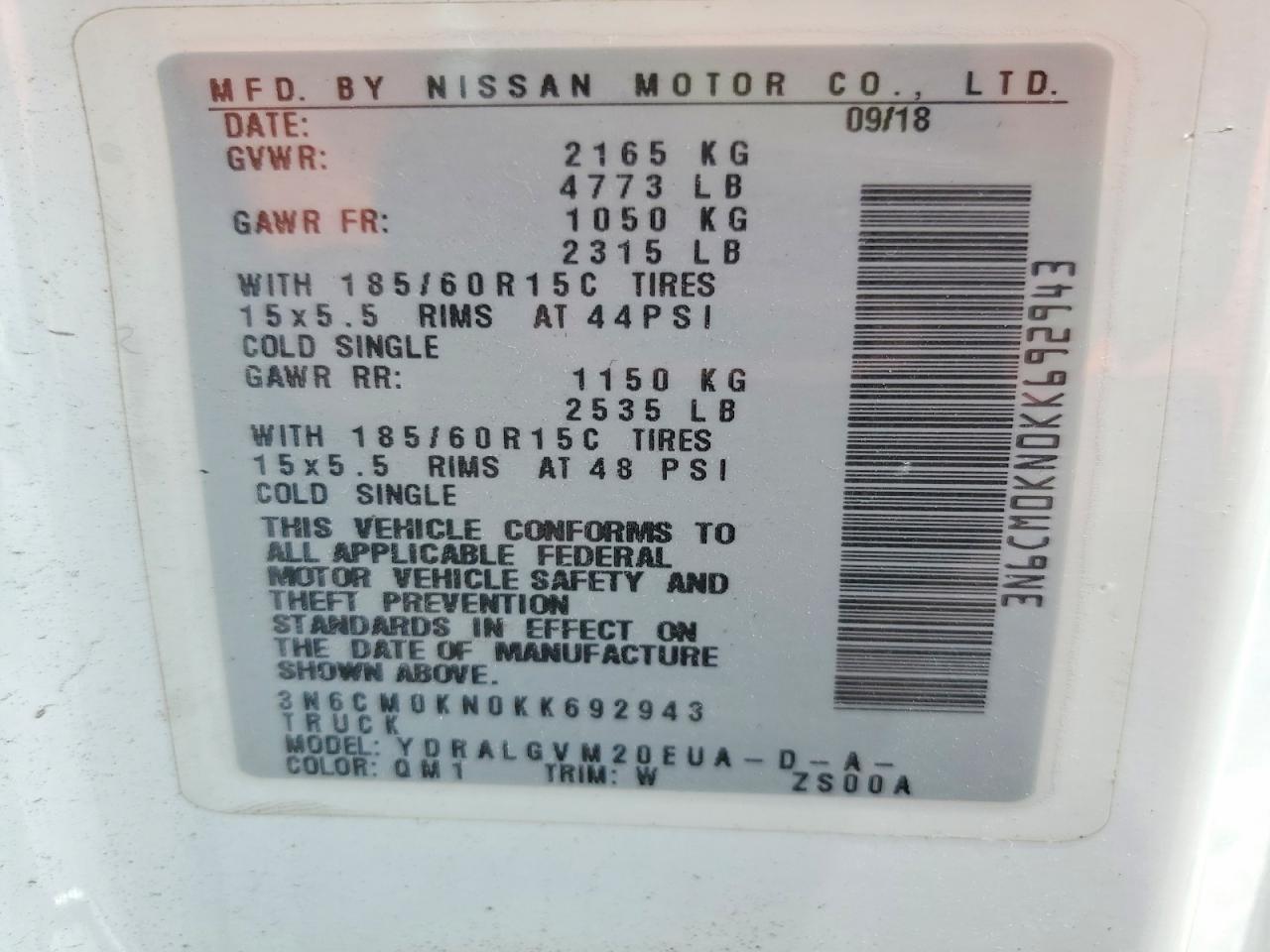 Nissan Nv Sv