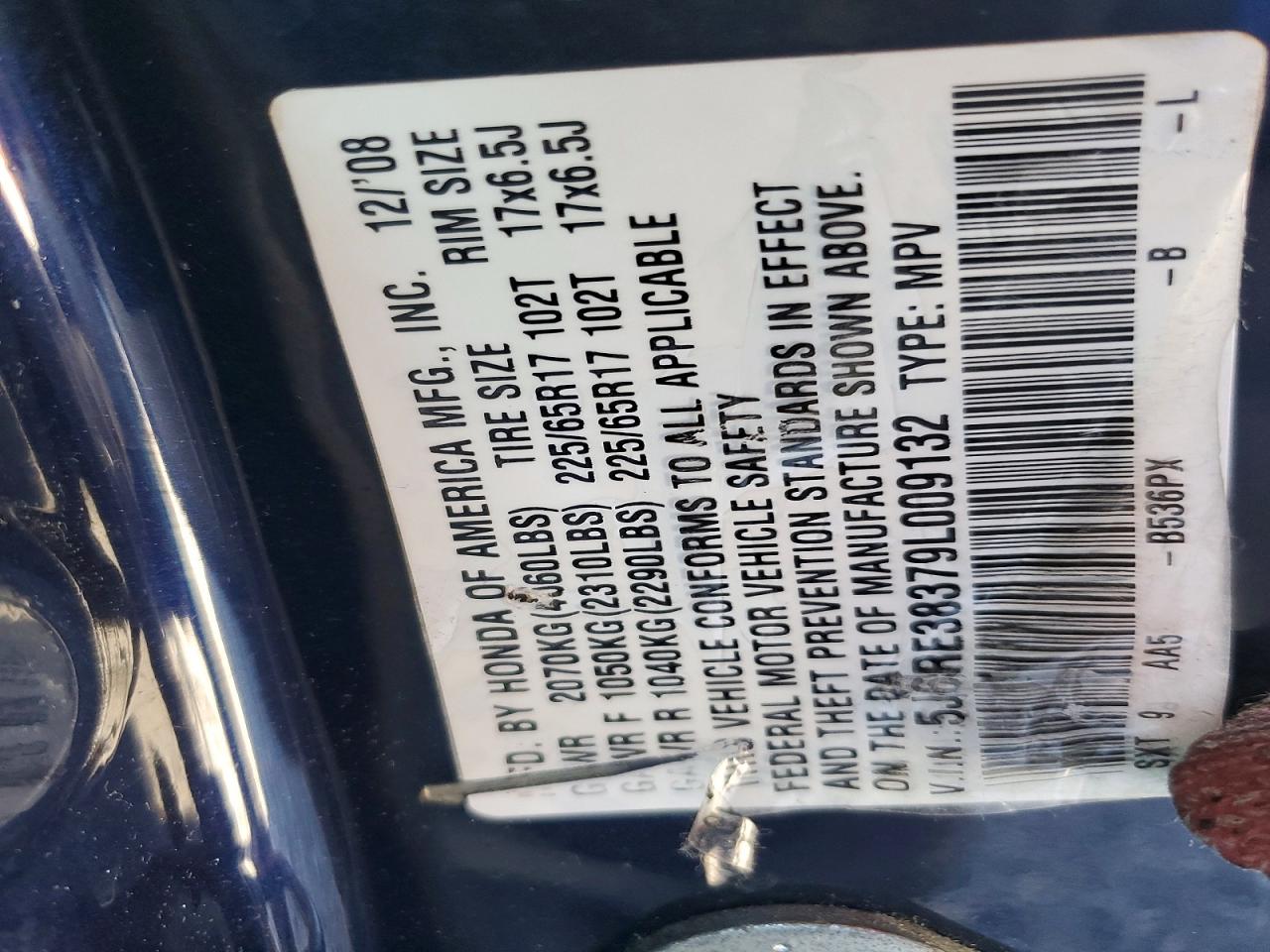 Honda Crv Lx
