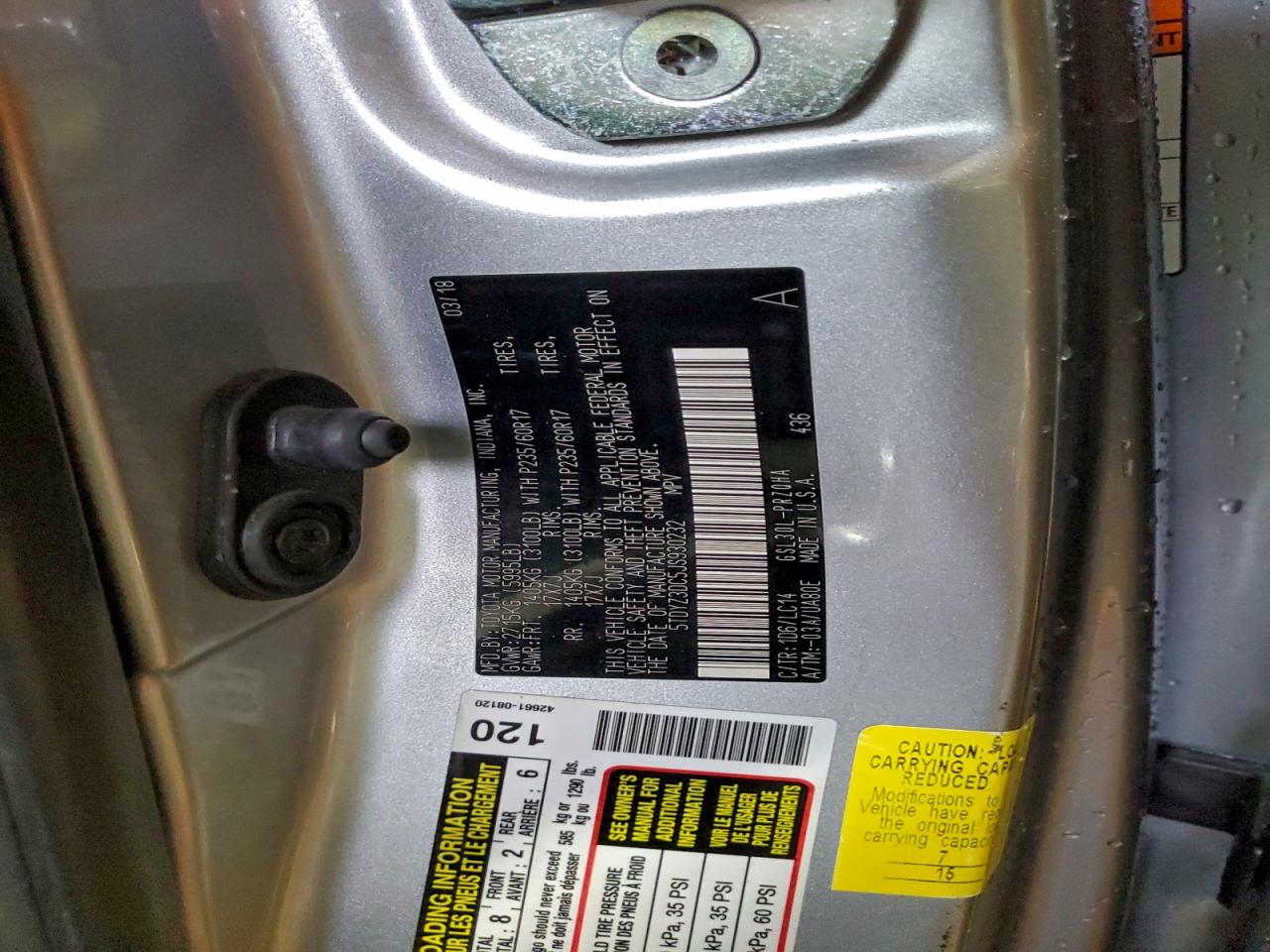 Toyota Sienna Xle 8-passenger