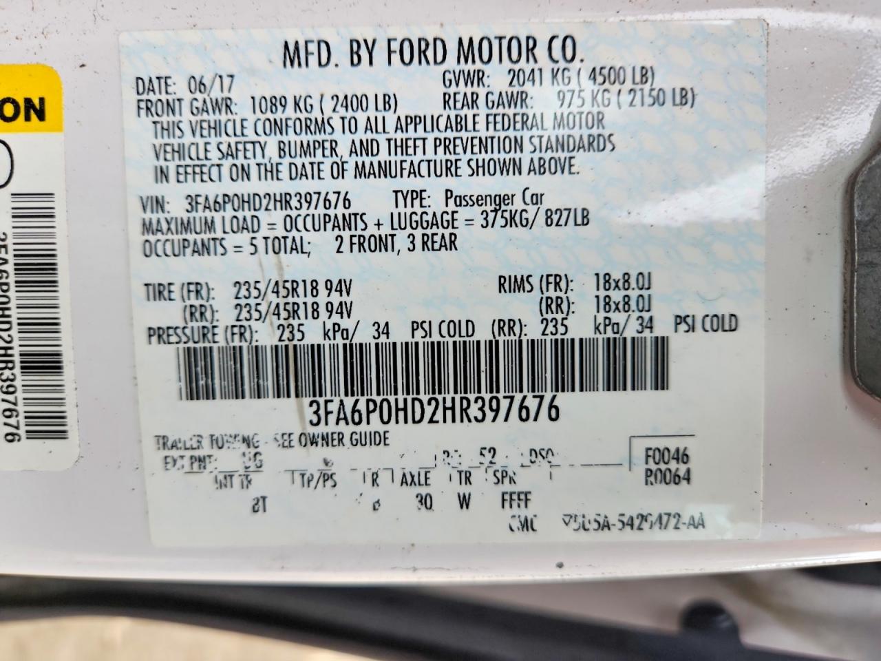 Ford Fusion Se