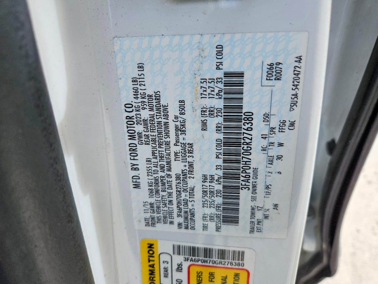 Ford Fusion Se