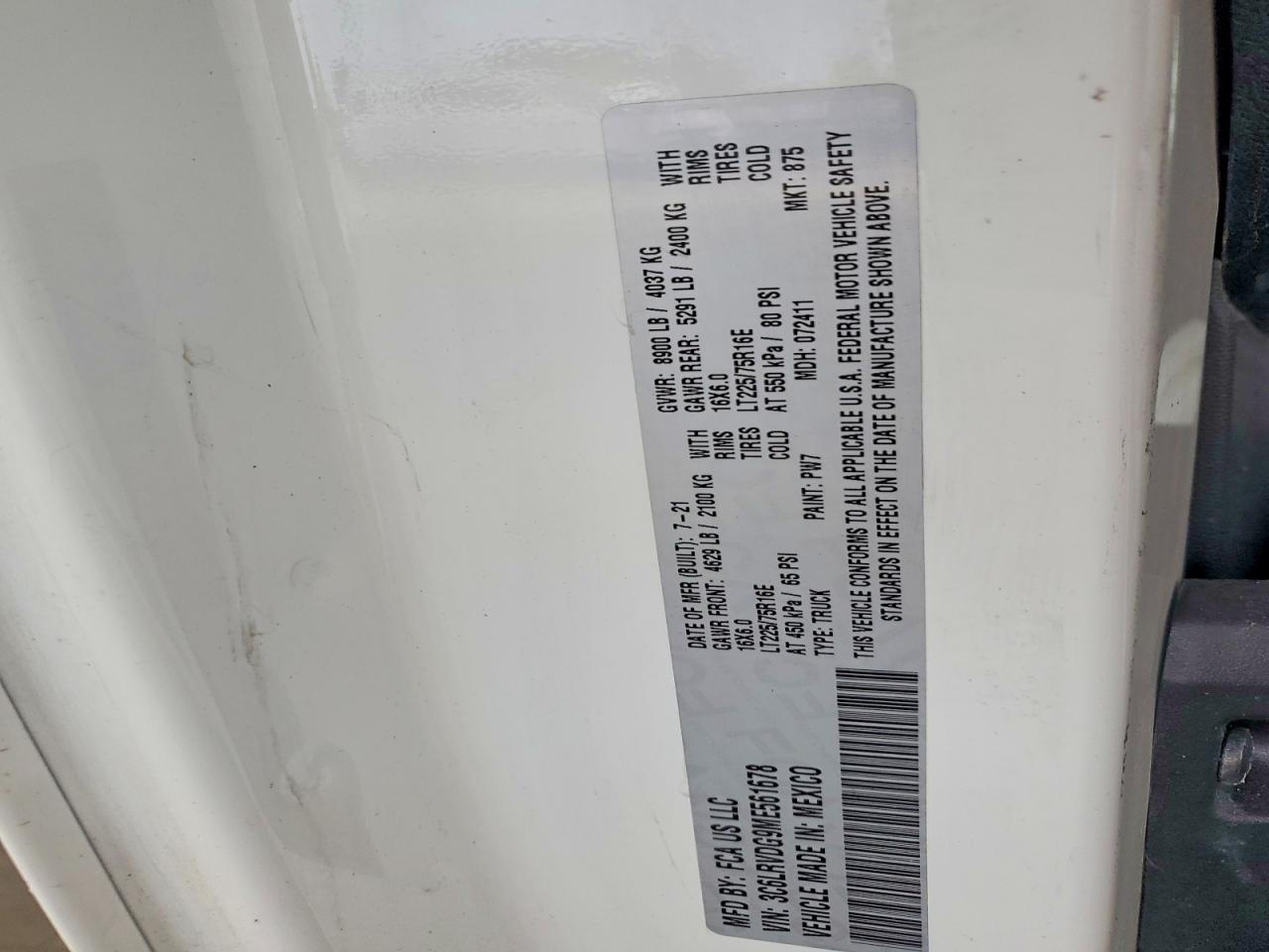 Ram Promaster 2500 High