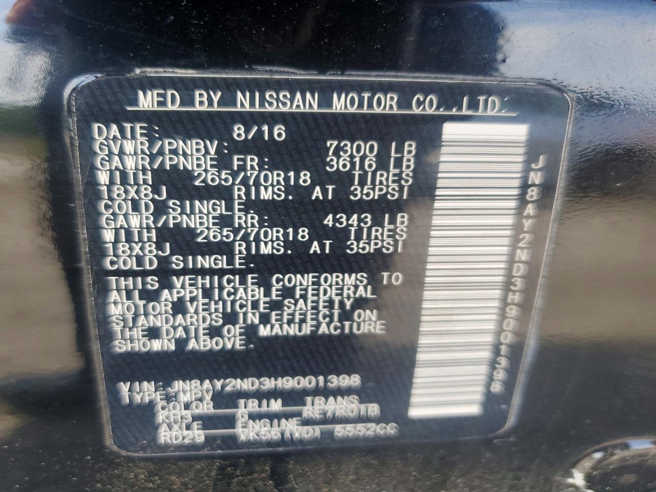 Nissan Armada Sv