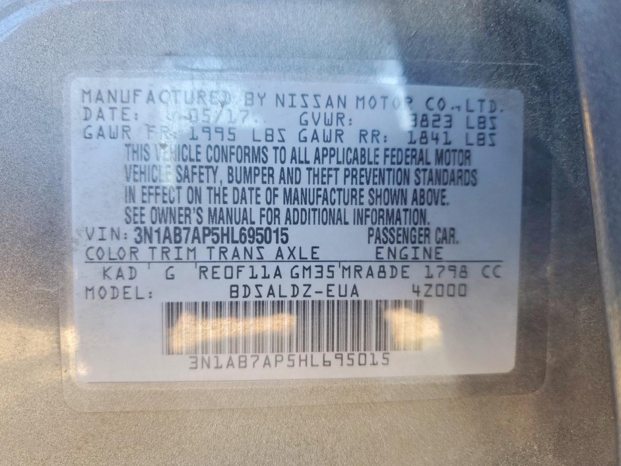 Nissan Sentra Sv