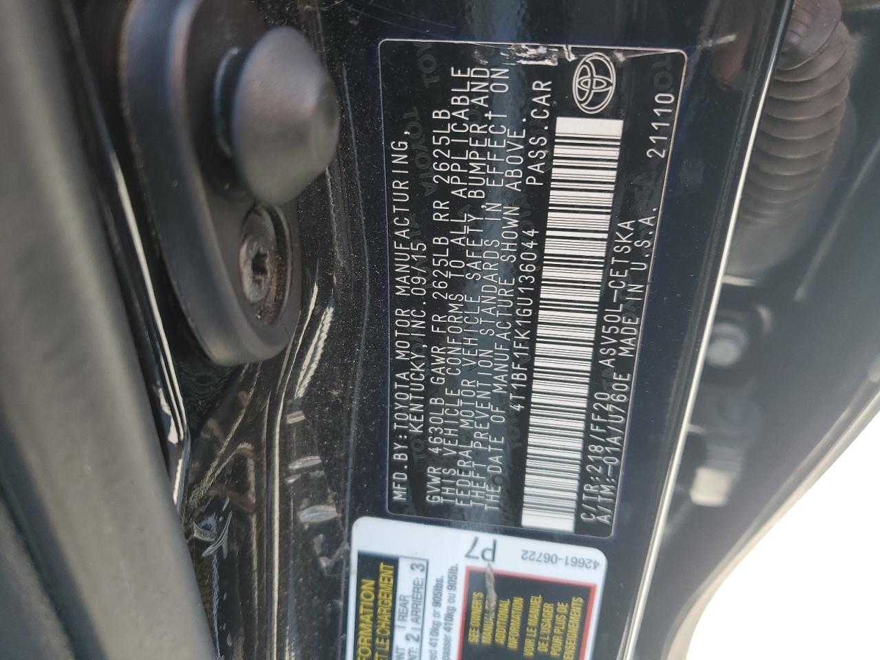 Toyota Camry Le