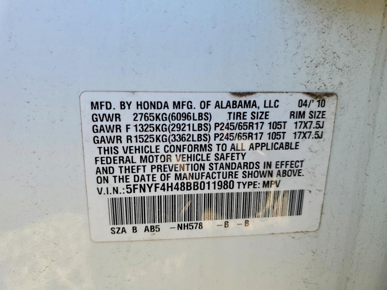 Honda Pilot Ex