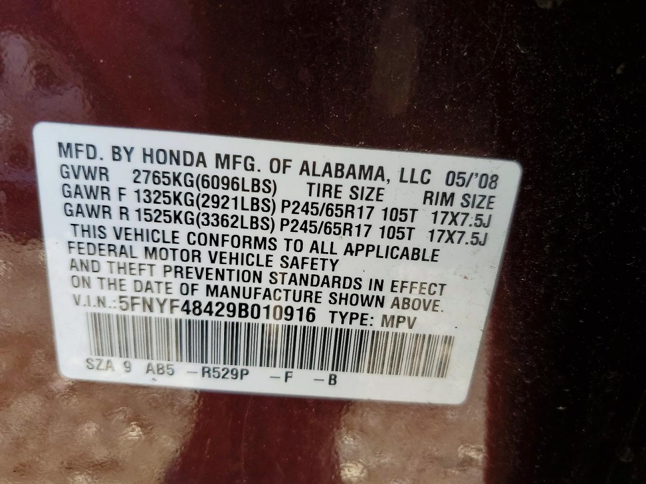 Honda Pilot Ex