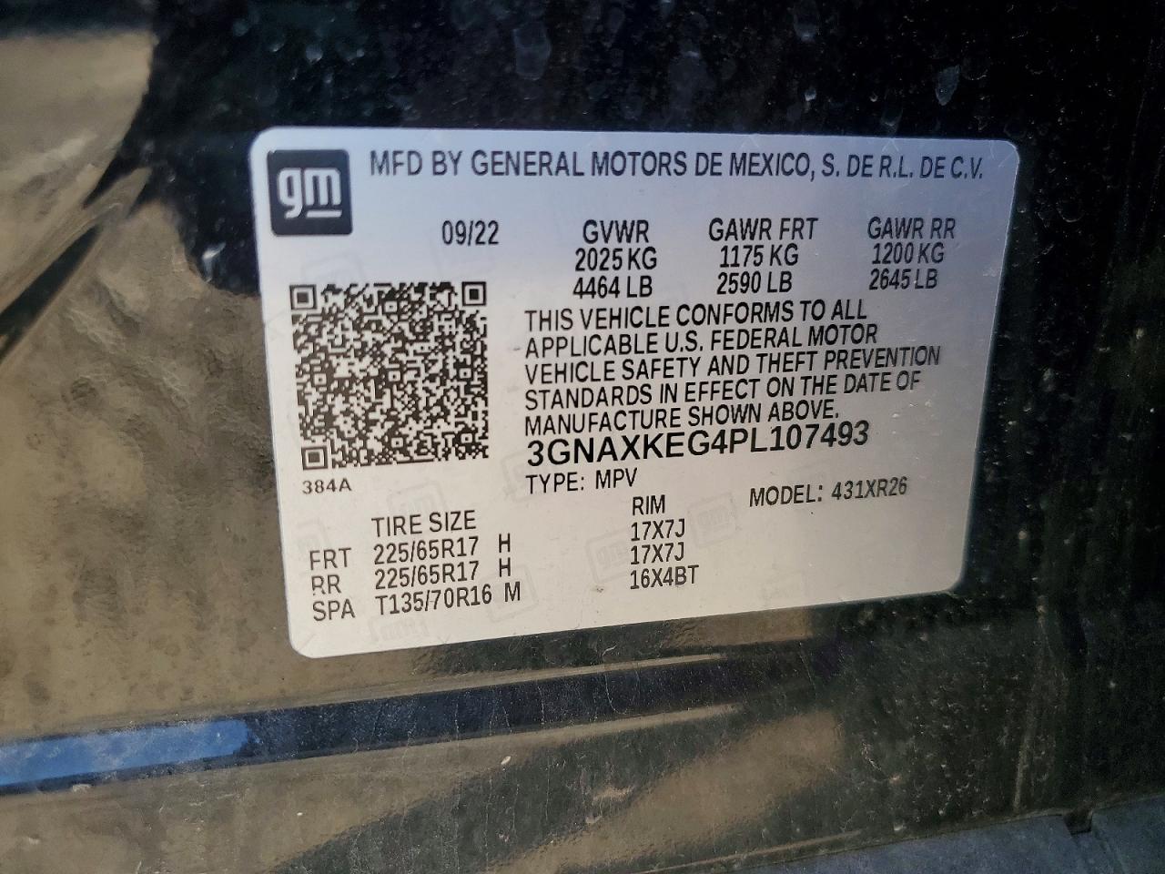 Chevrolet Equinox Lt