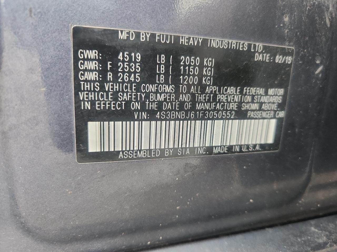 Subaru Legacy 2.5i Limited