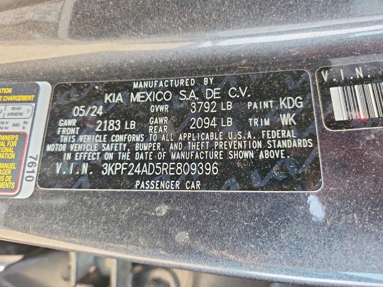 Kia Forte Lxs