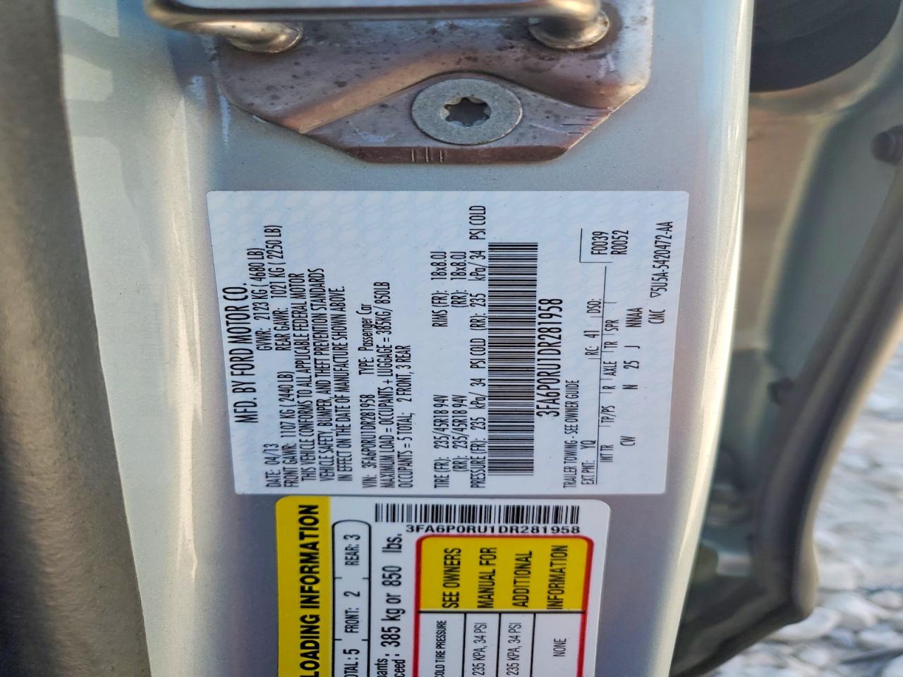 Ford Fusion Titanium Hev