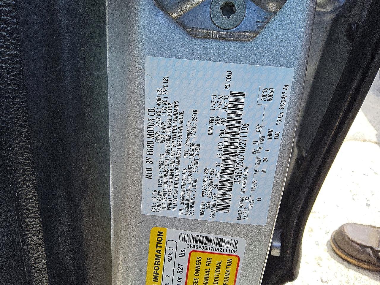 Ford Fusion Titanium Phev