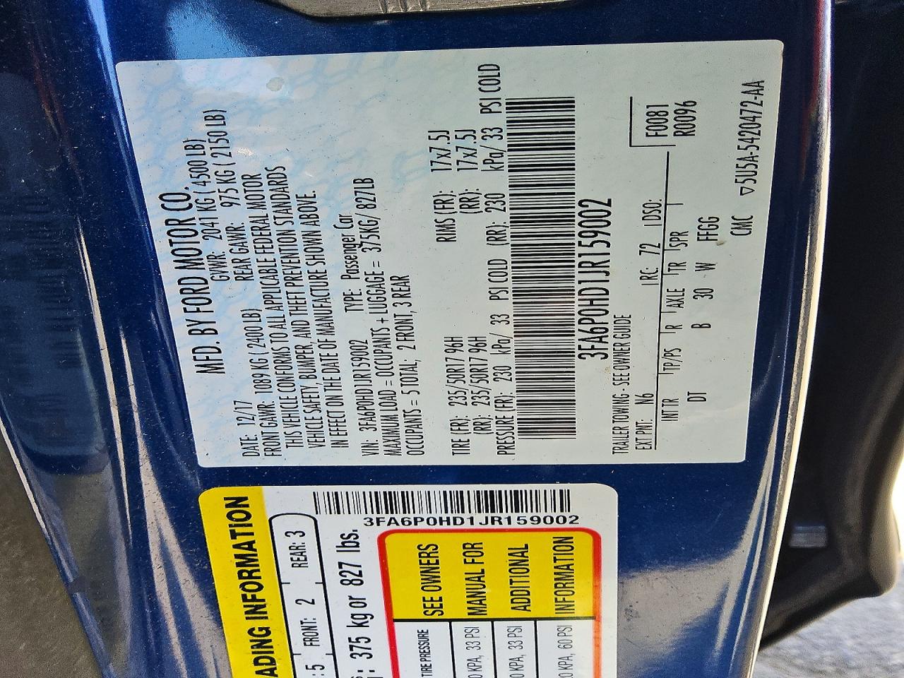 Ford Fusion Se