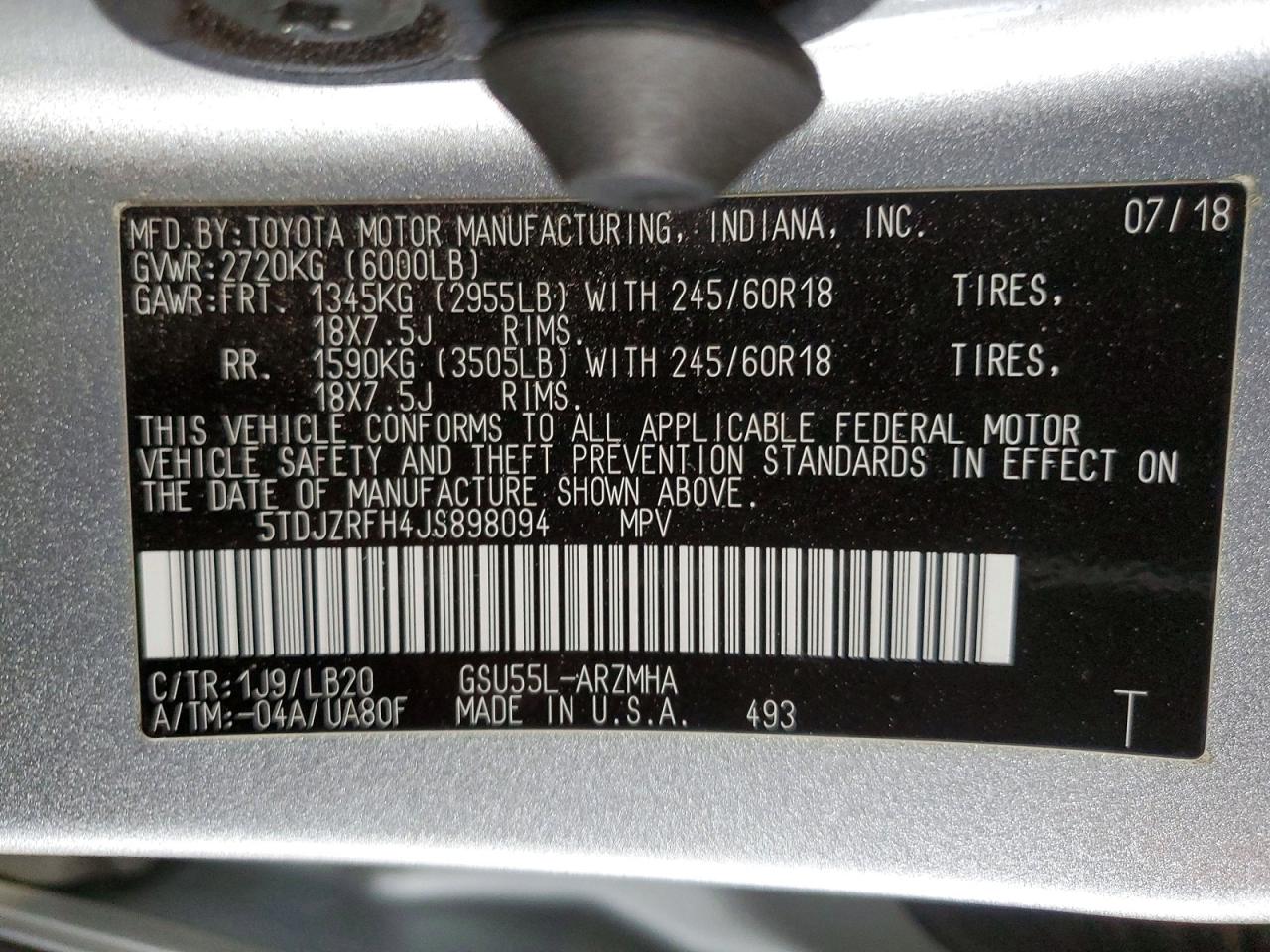 Toyota Highlander Xle