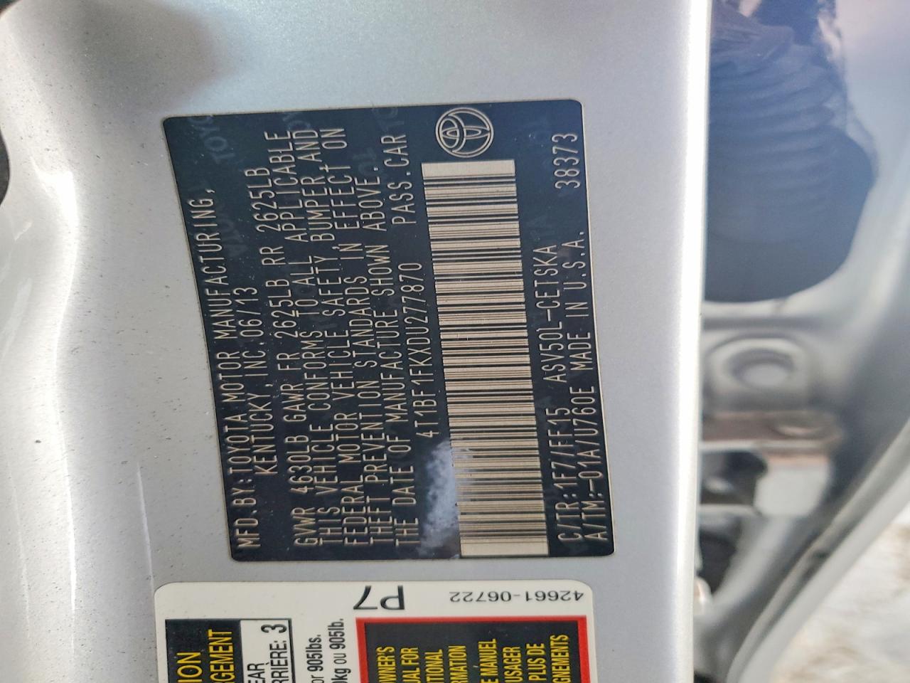 Toyota Camry Se