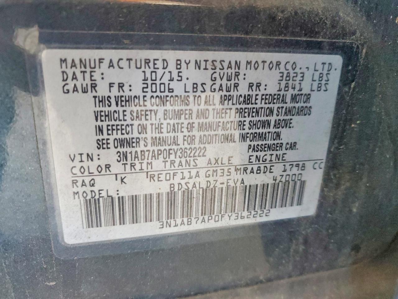 Nissan Sentra Sv