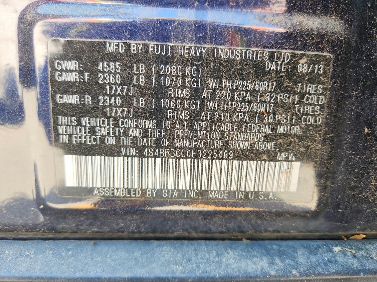 Subaru Outback 2.5i Premium