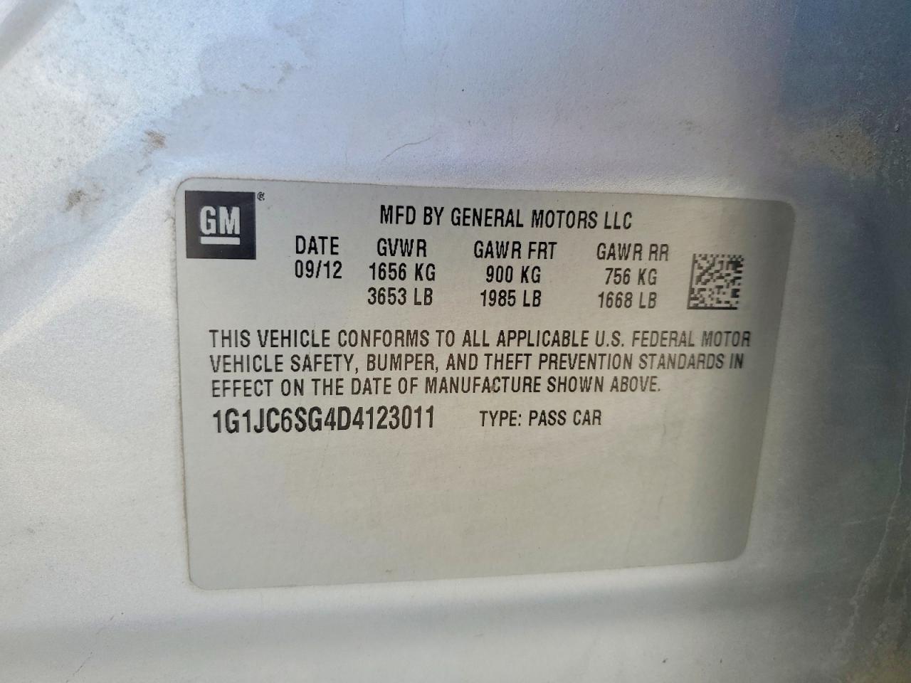 Chevrolet Sonic Lt