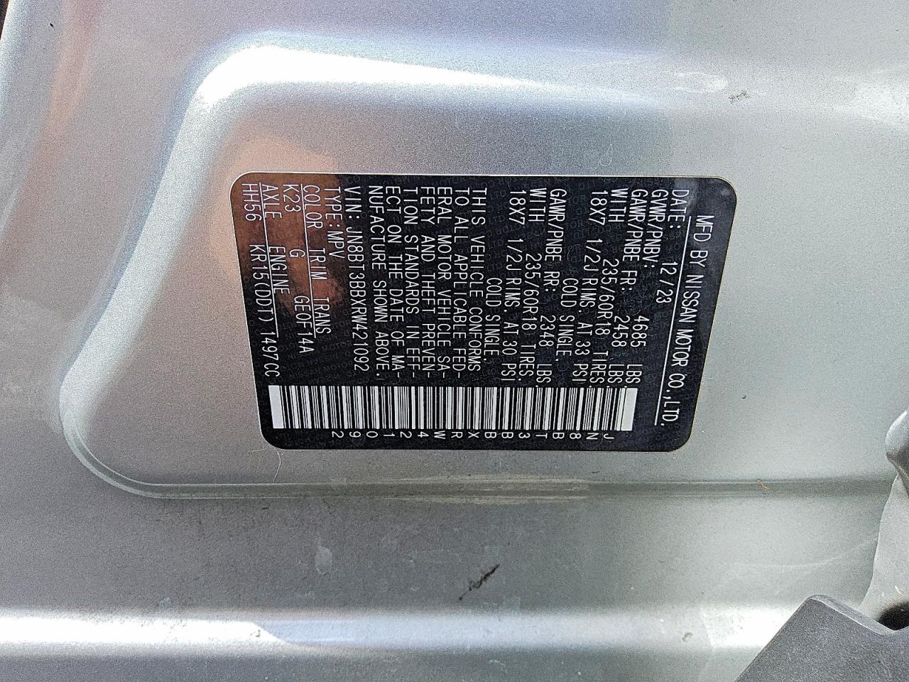 Nissan Rogue Sv