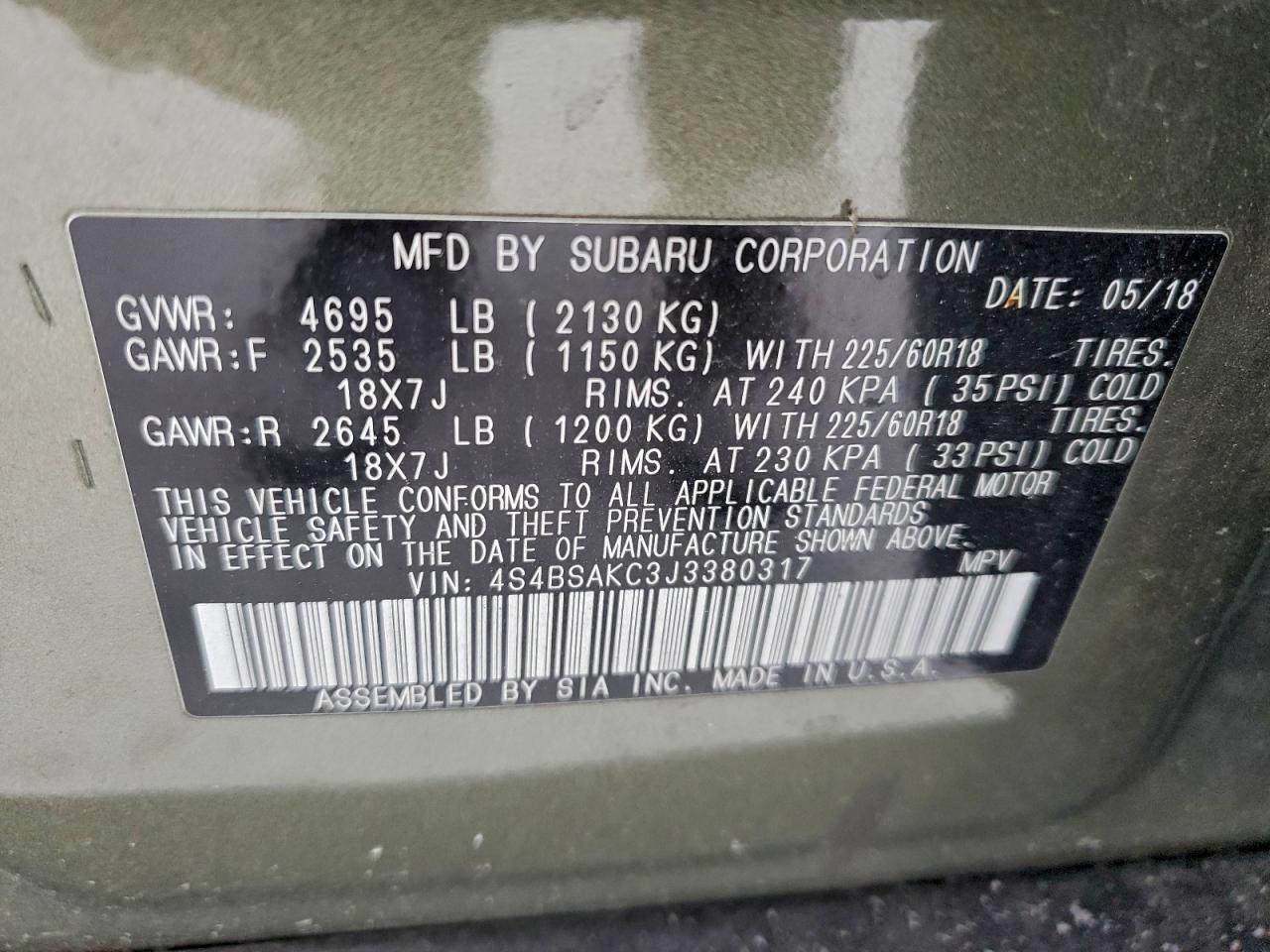 Subaru Outback 2.5i Limited