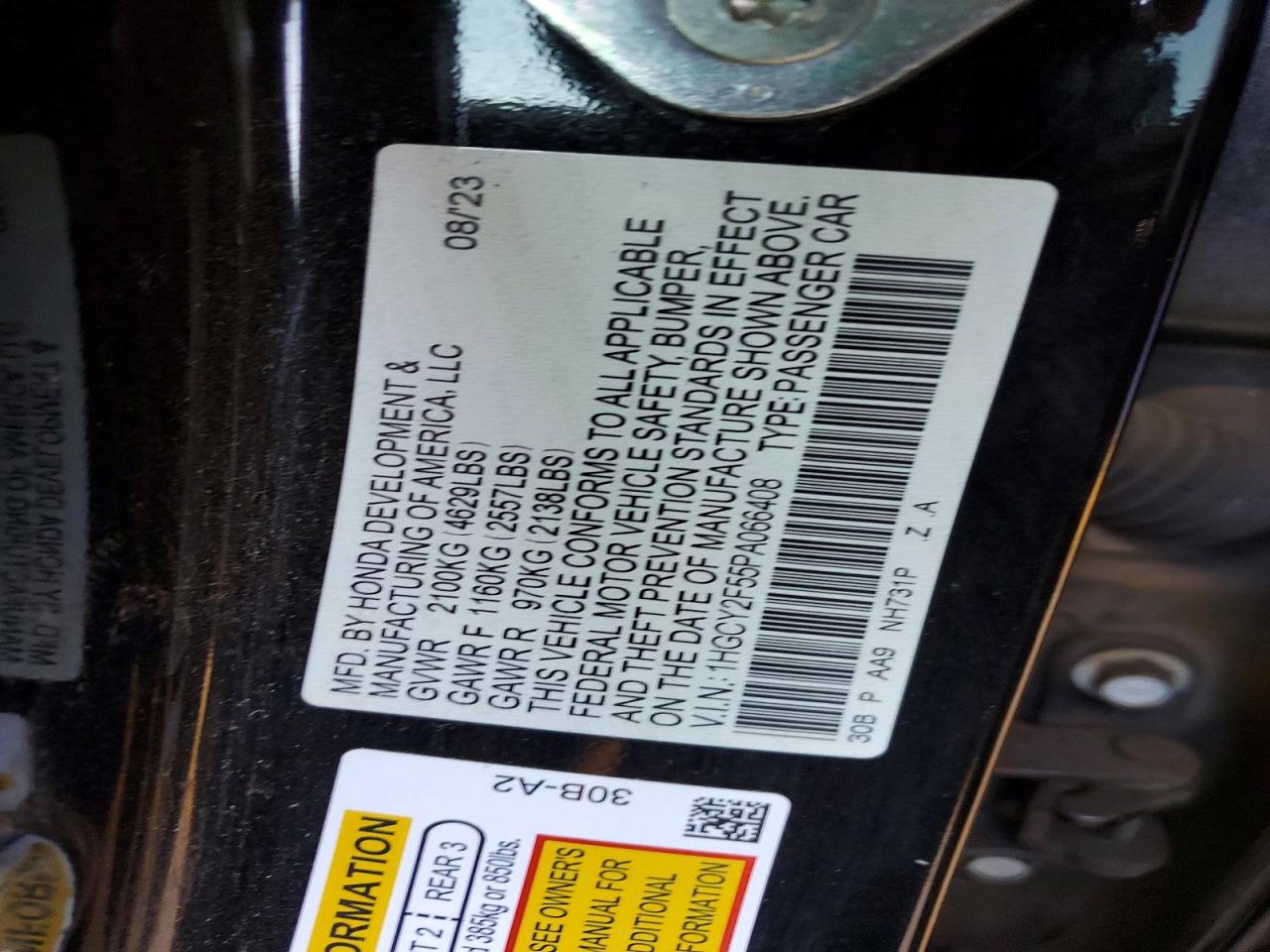 Honda Accord Hybrid Sport