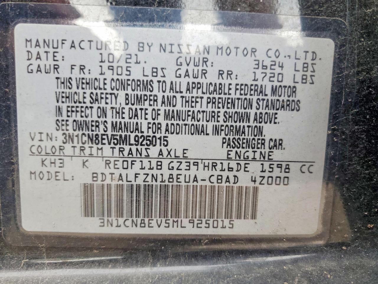 Nissan Versa Sv