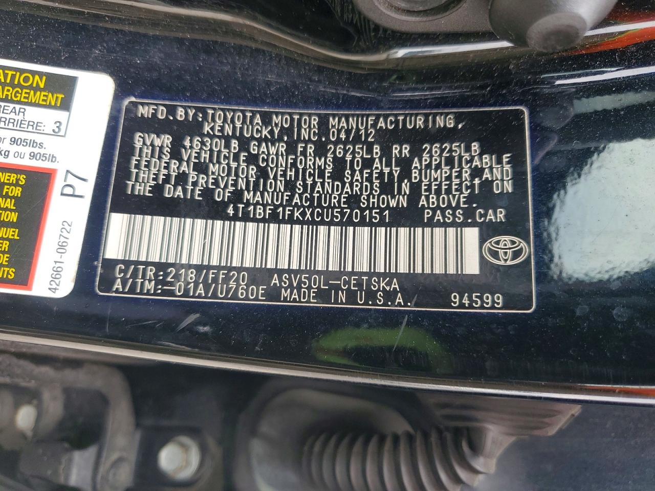 Toyota Camry Se