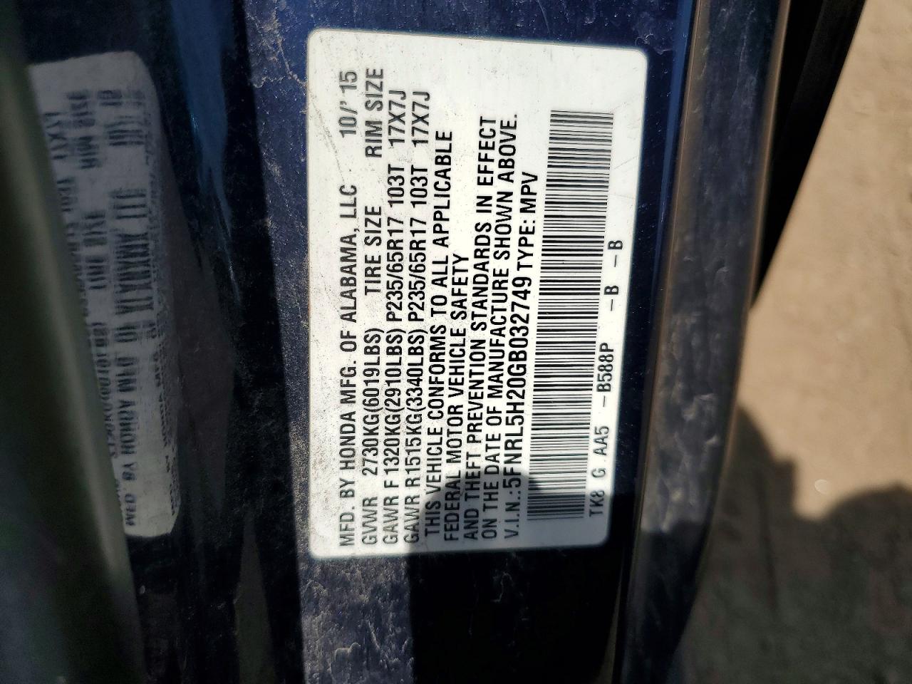 Honda Odyssey Lx