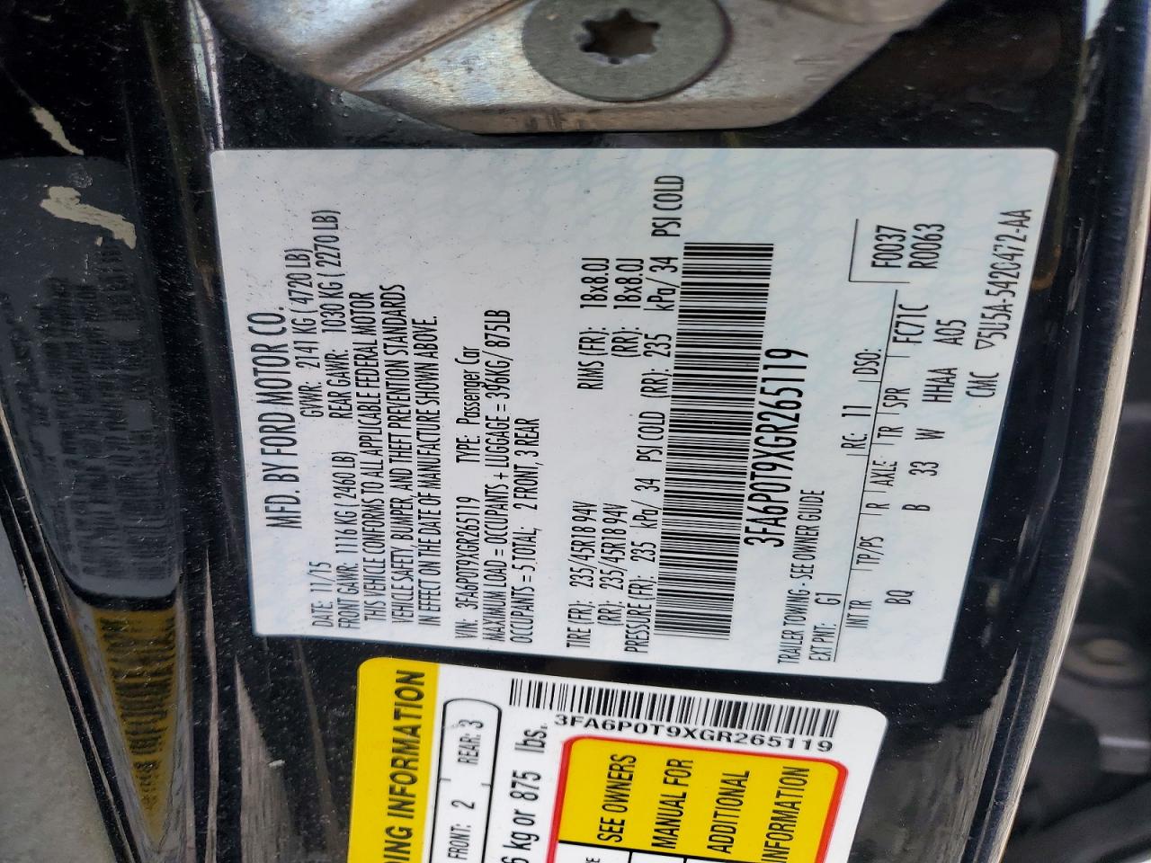 Ford Fusion Se