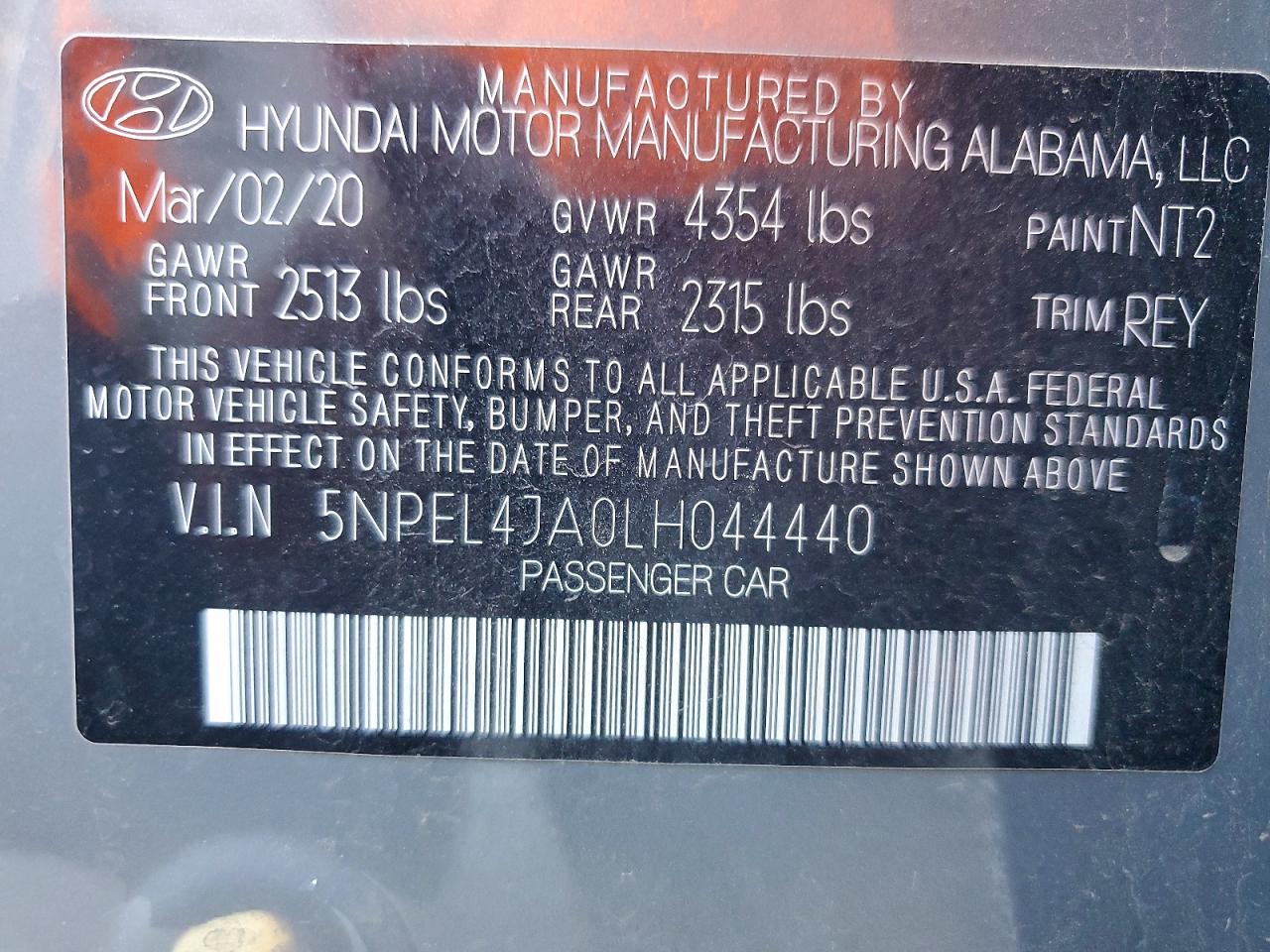 Hyundai SONATA Sel