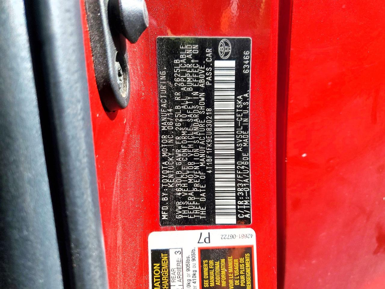 Toyota Camry Se