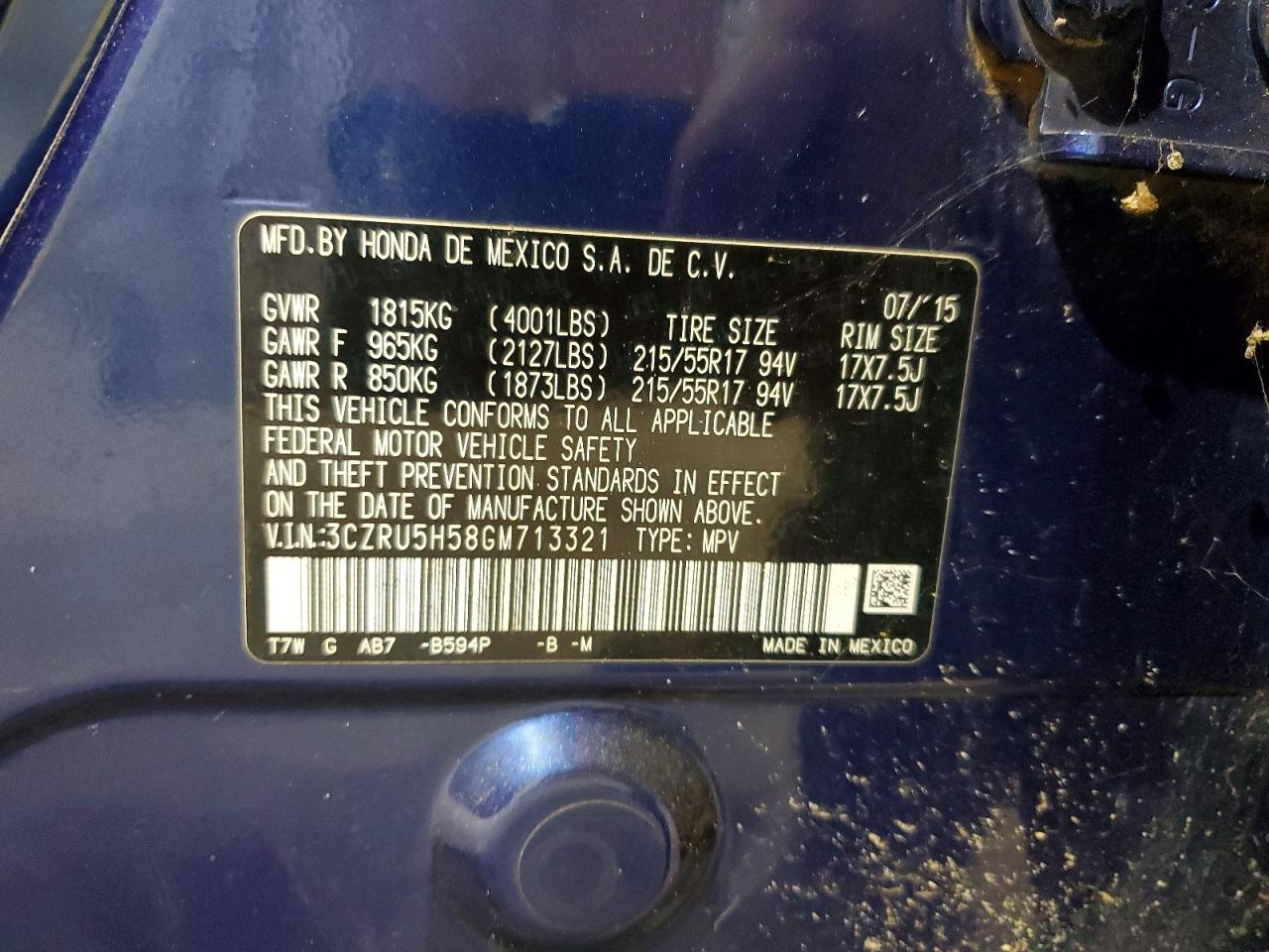 Honda HR-V Ex