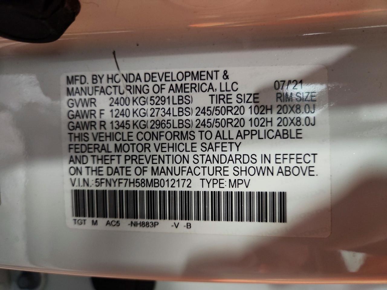Honda Passport Exl