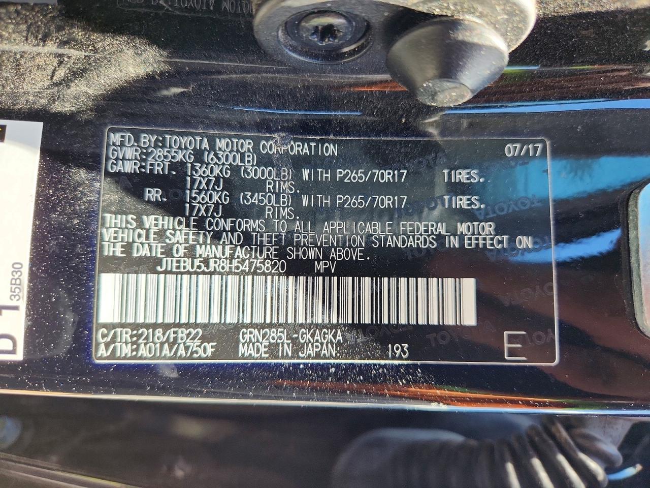 Toyota 4Runner Sr5