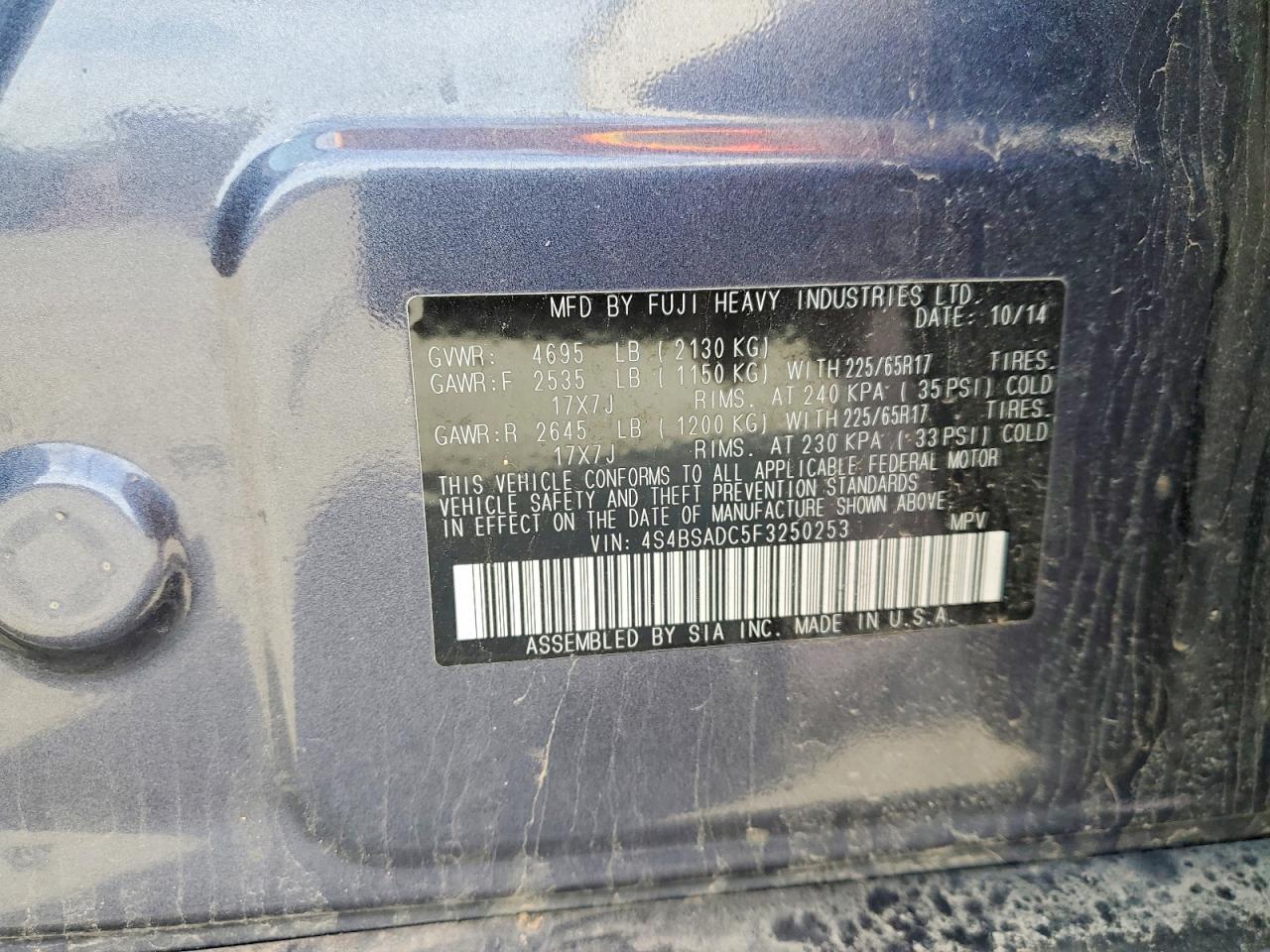 Subaru Outback 2.5i Premium