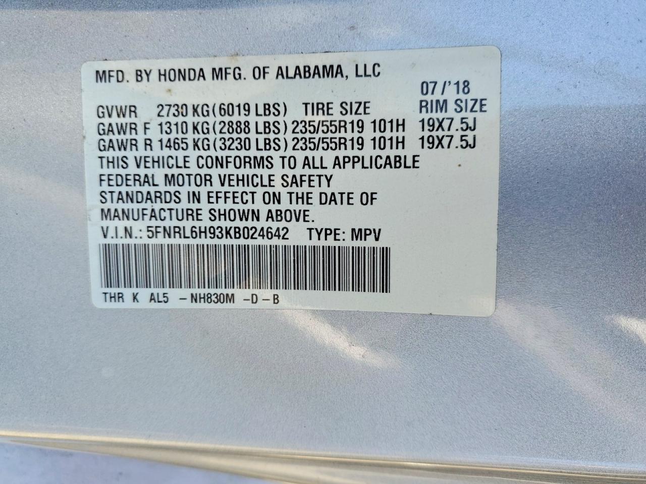 Honda Odyssey Elite