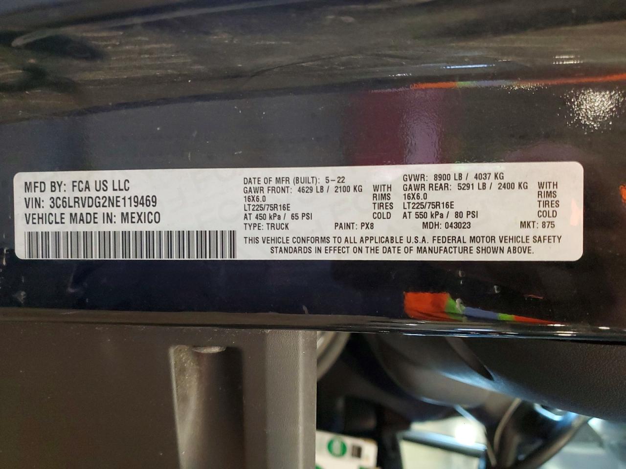 Ram Promaster 2500 High